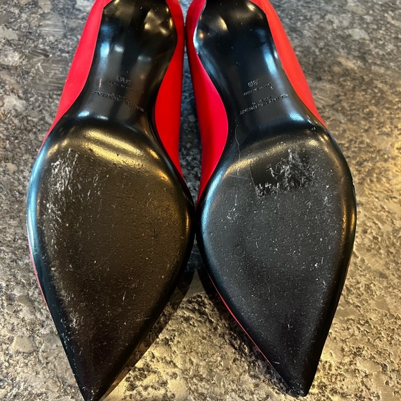 Saint Laurent Paris pump. Matte red, size 39. - Picture 5 of 6